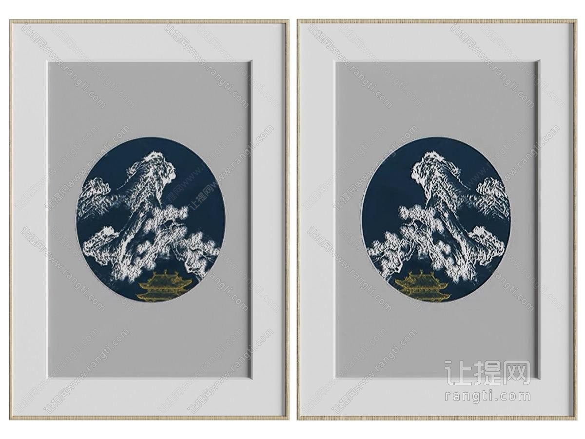 新中式装饰挂画
