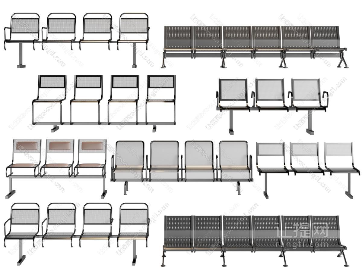 现代公共椅子、排椅