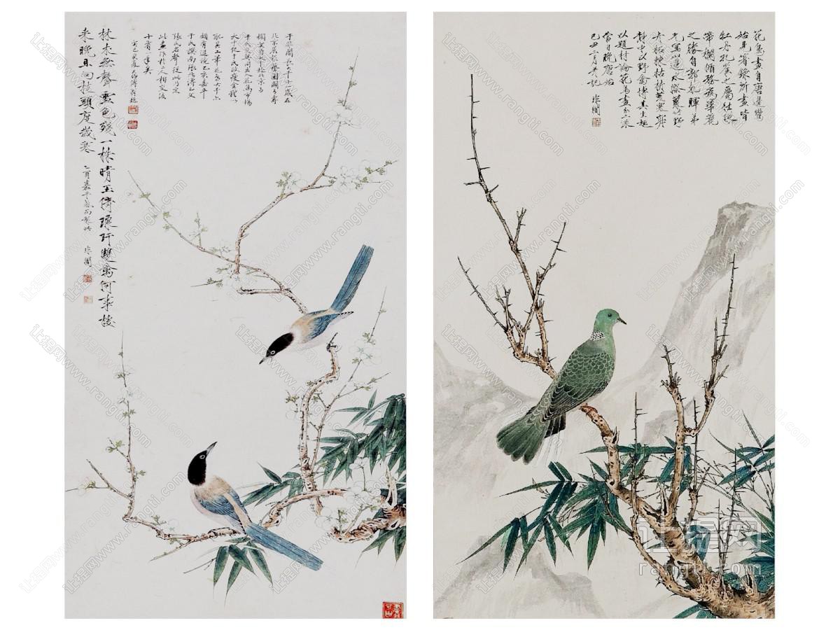 新中式花鸟装饰挂画