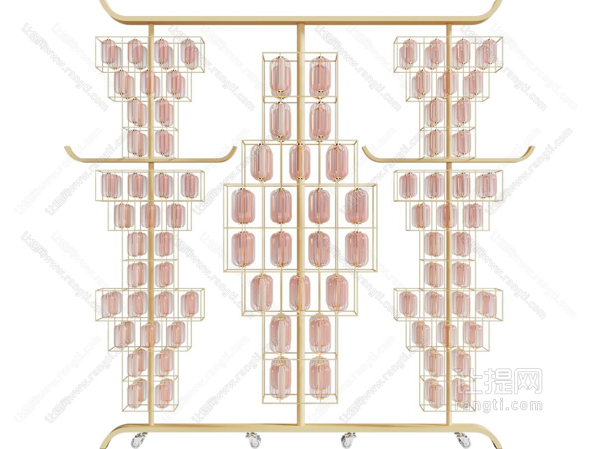 新中式灯笼装饰架子