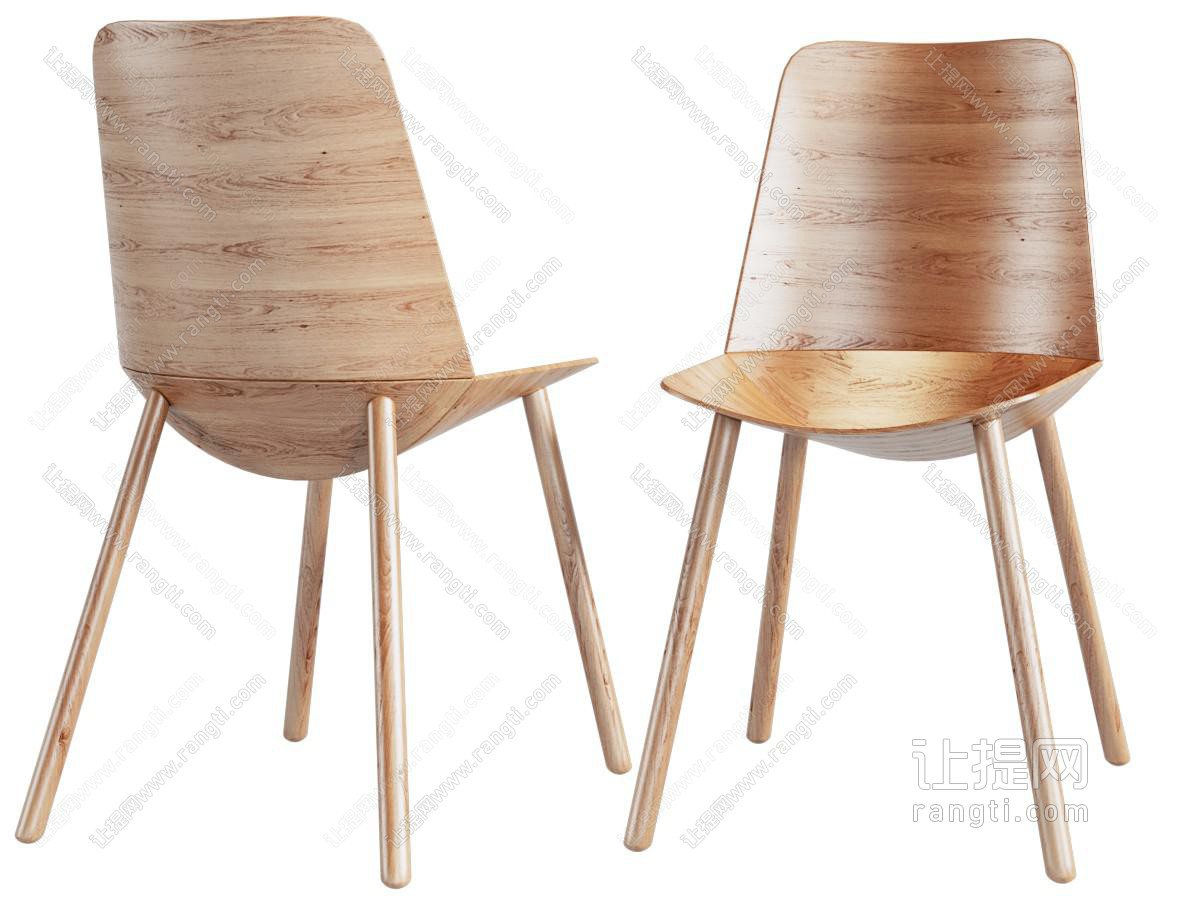 现代实木休闲椅子、餐椅