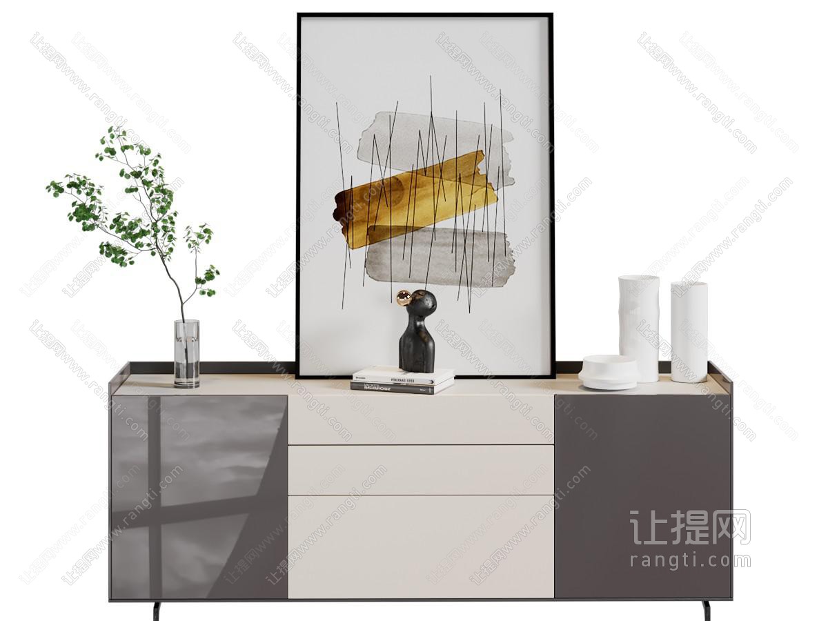 现代玄关柜、边柜