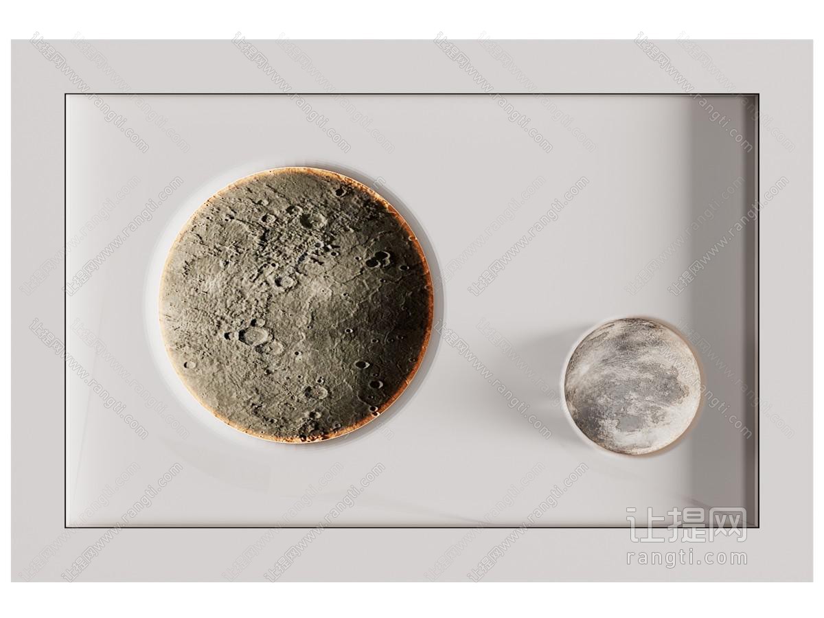 侘寂风星球背景墙