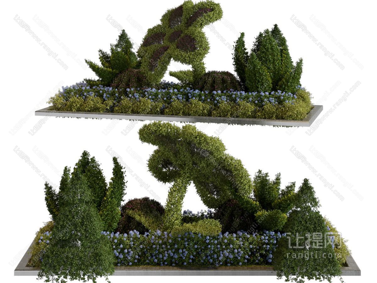 现代花草景观植物园艺小品