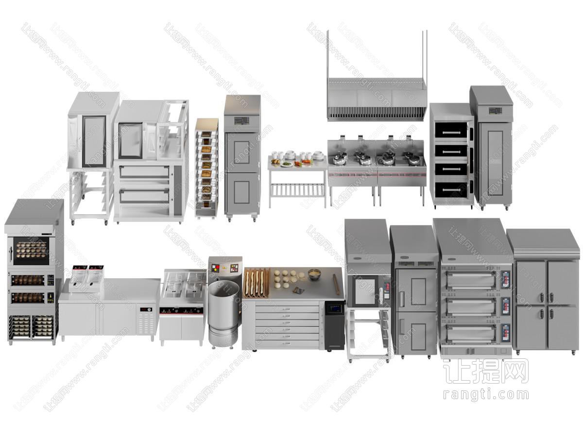 现代商用烤箱饭店后厨设备