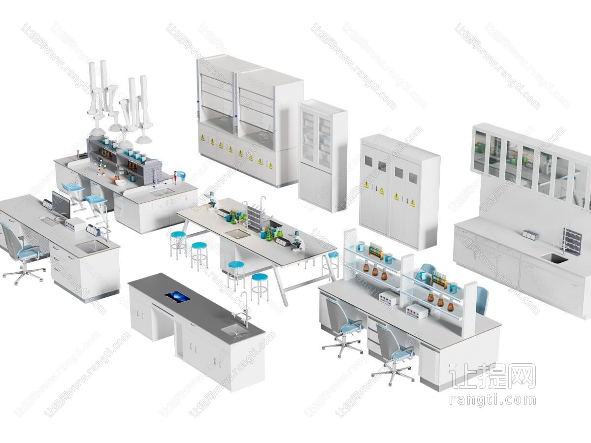 现代实验桌椅组合、实验设备、实验柜