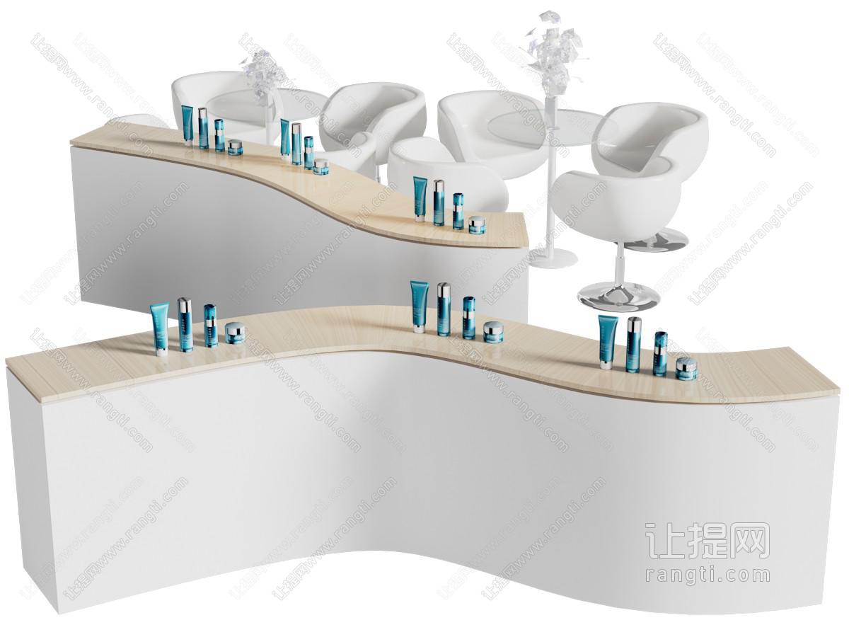 现代化妆品展柜、展台
