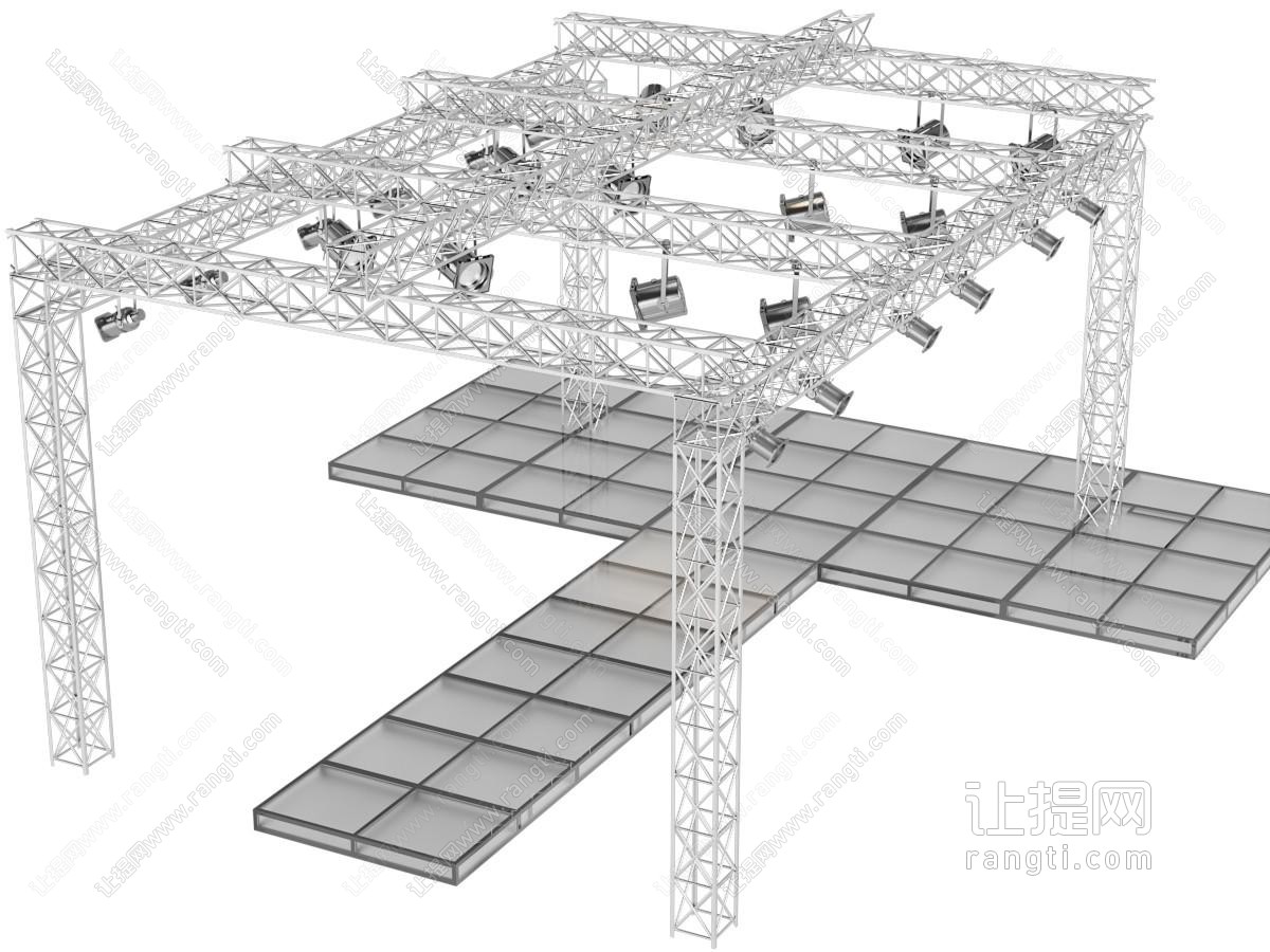 现代舞台灯光桁架、钢架、材、T形舞台