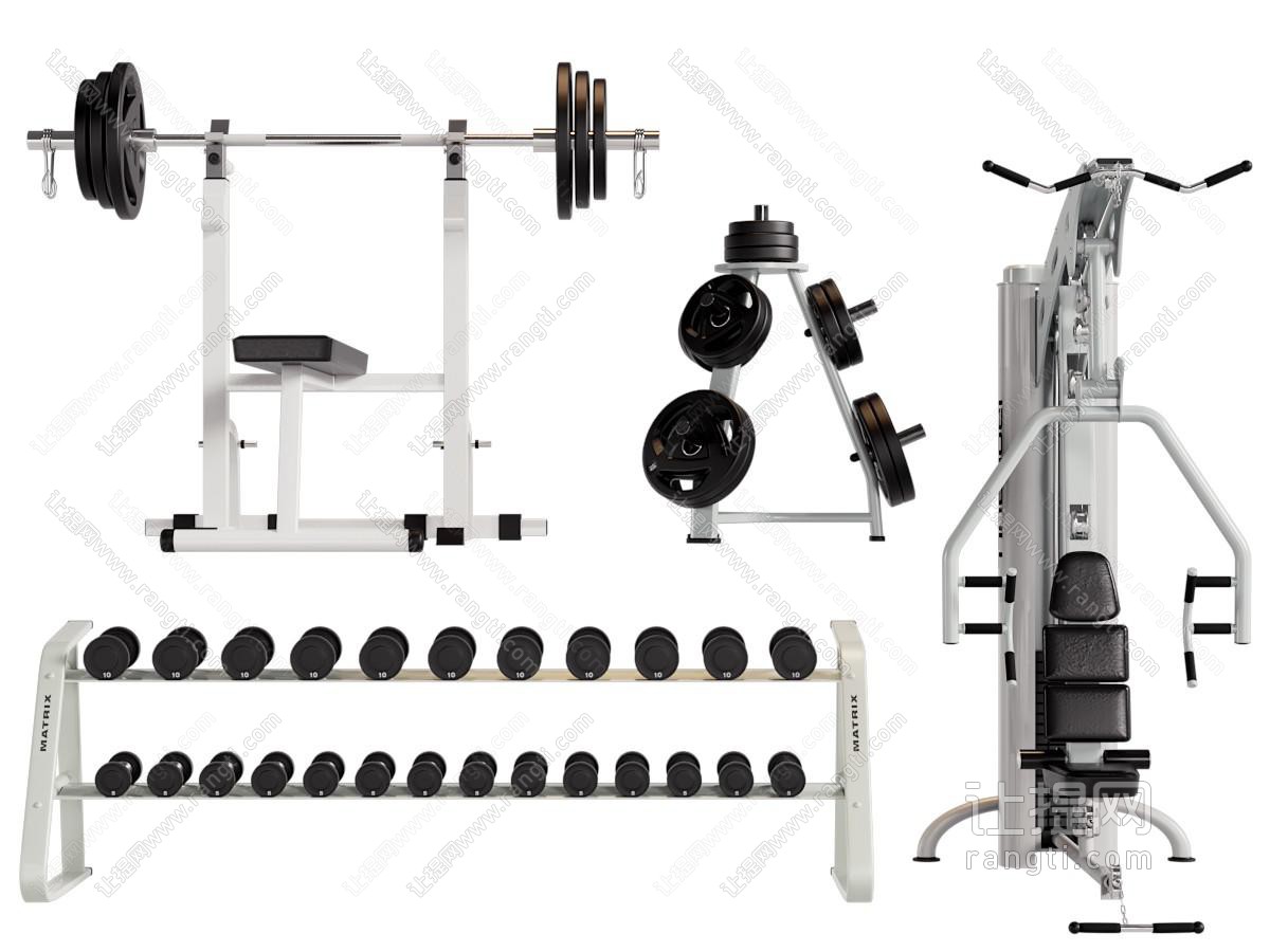 现代举重器健身设备