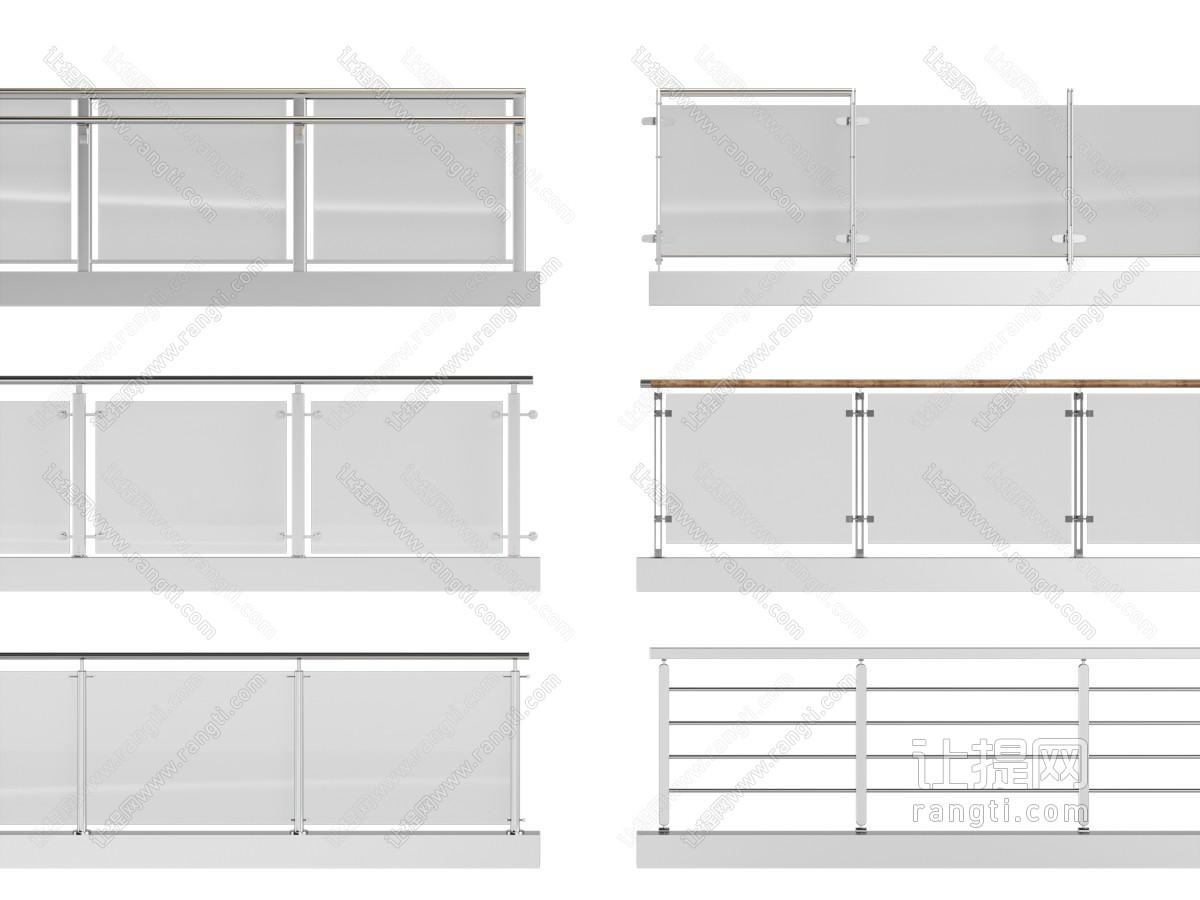 现代玻璃扶手 栏杆 围栏