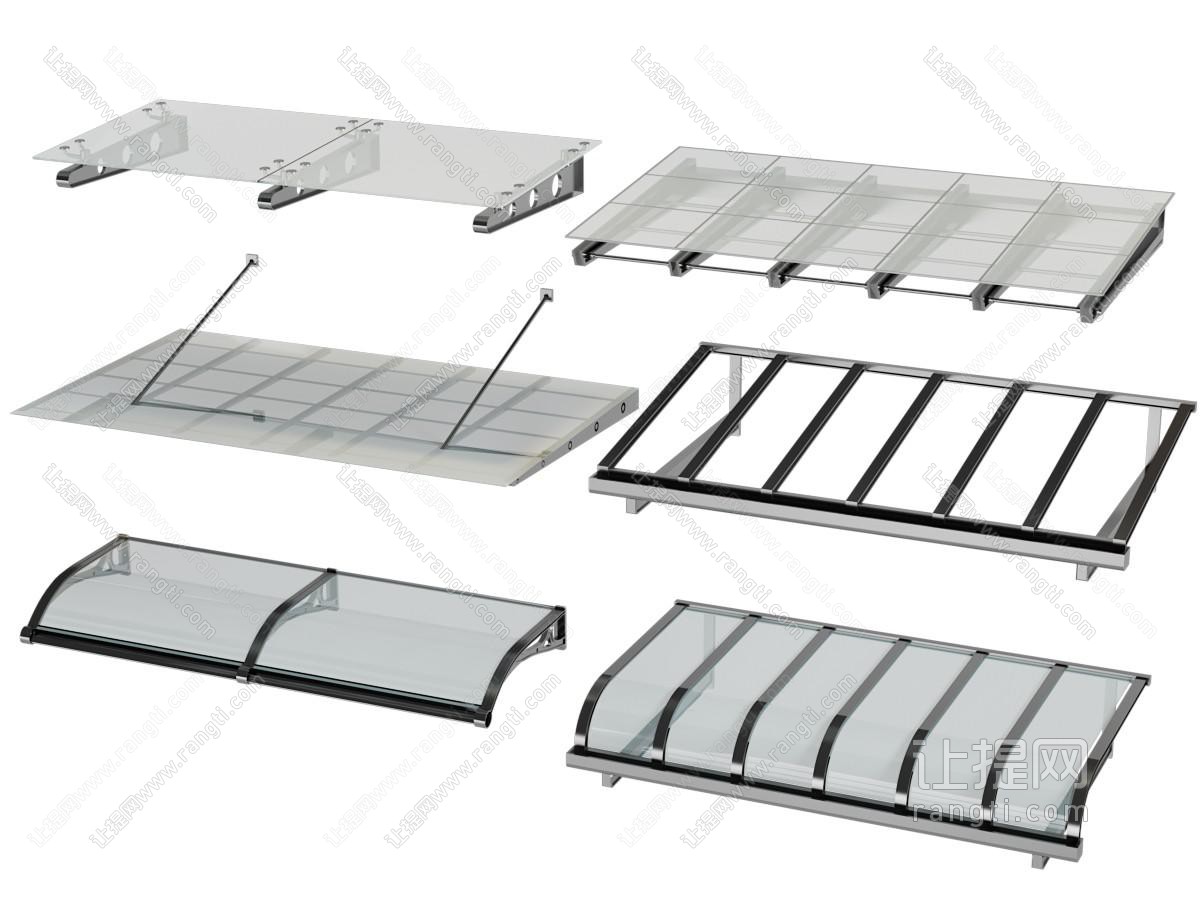 现代玻璃雨棚 遮阳棚
