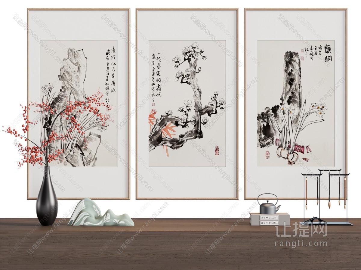 新中式装饰挂画