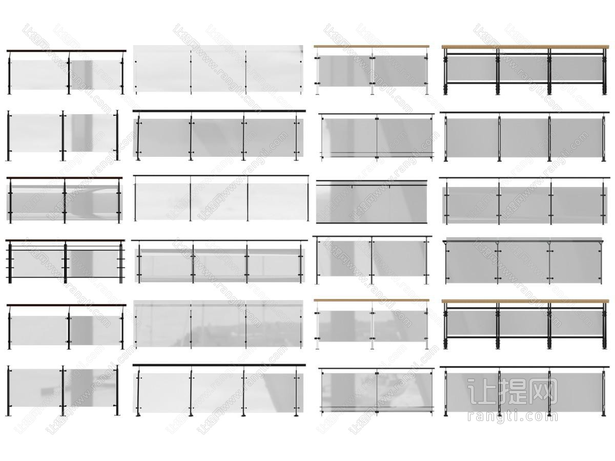 现代玻璃扶手 栏杆 护栏 围栏