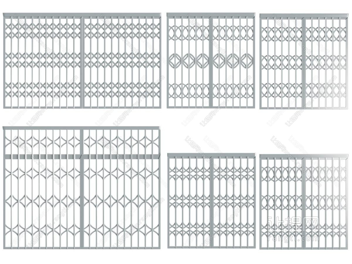 现代铁艺防盗窗