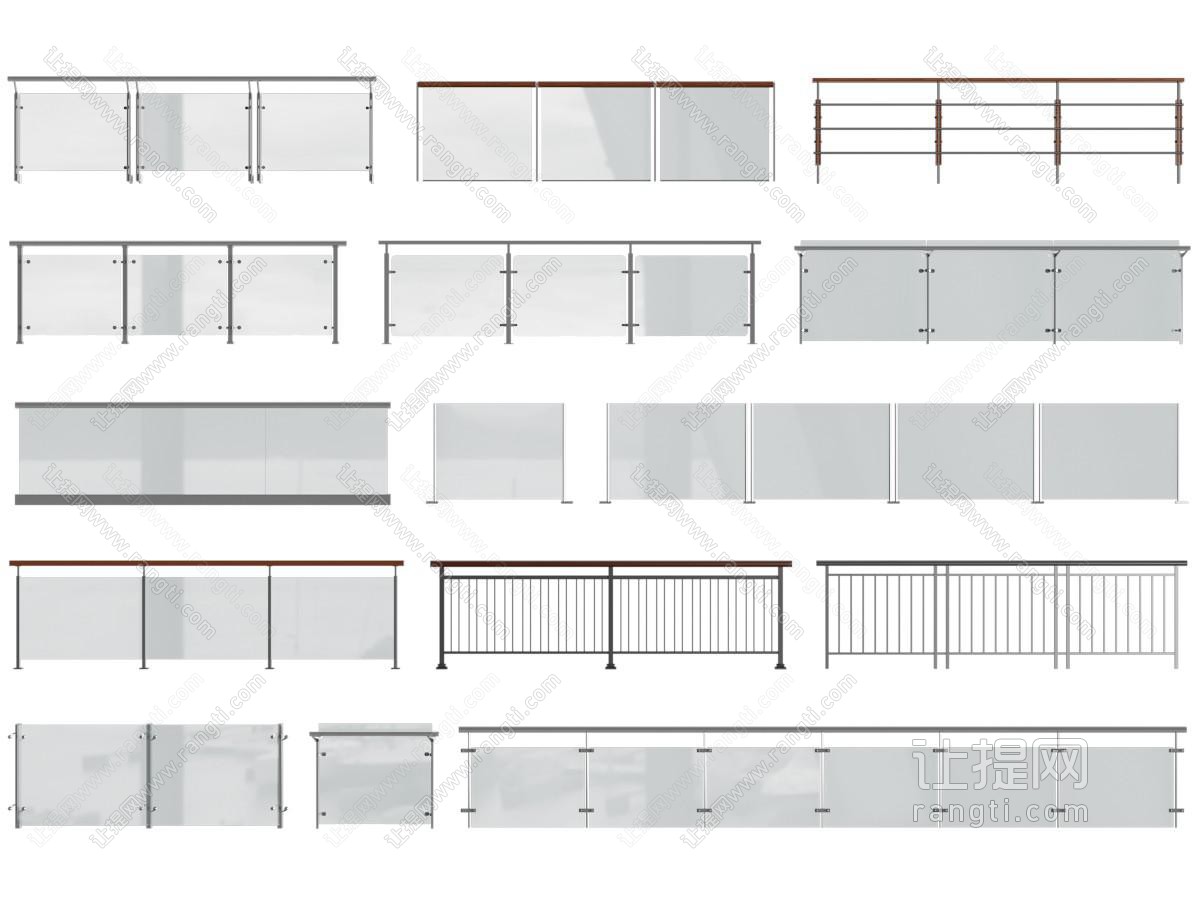 现代玻璃扶手 栏杆 护栏 围栏
