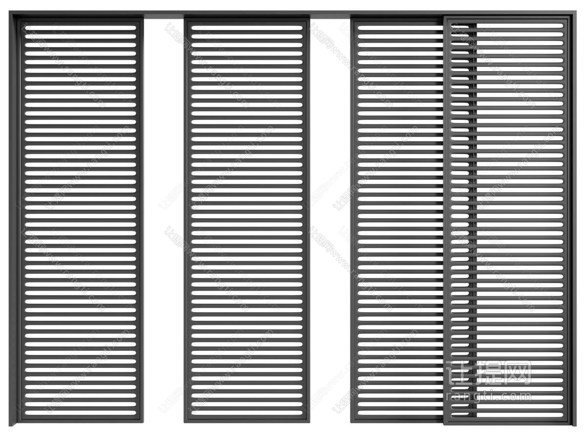 现代百叶推拉门