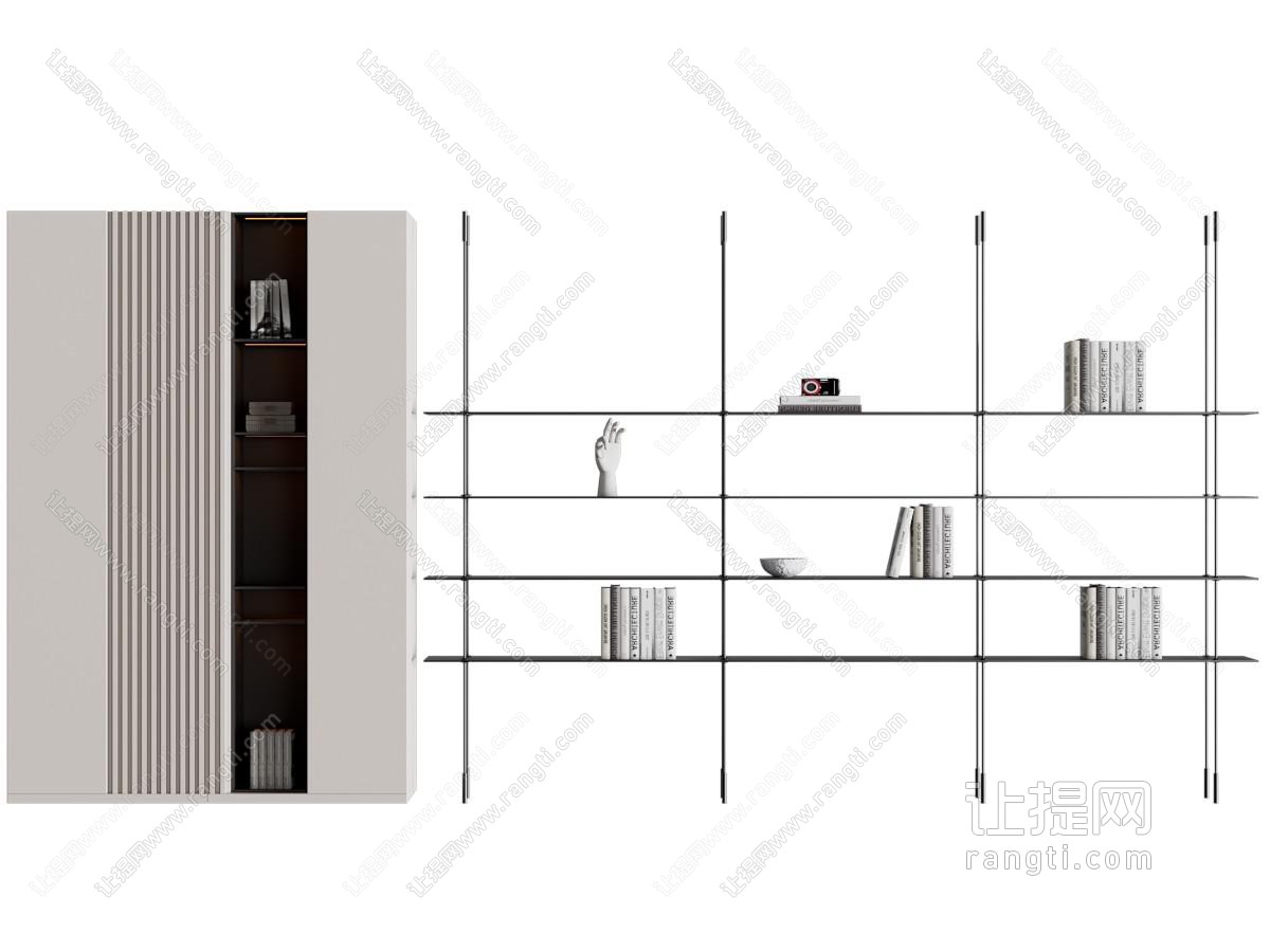 现代装饰柜 收纳架