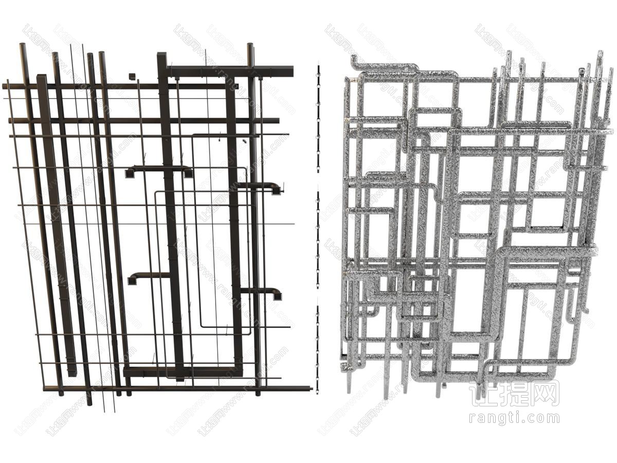 工业风loft管道天花吊顶