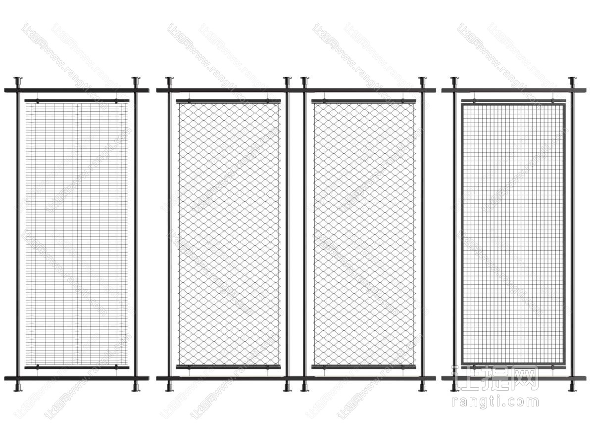 工业风loft金属网隔断