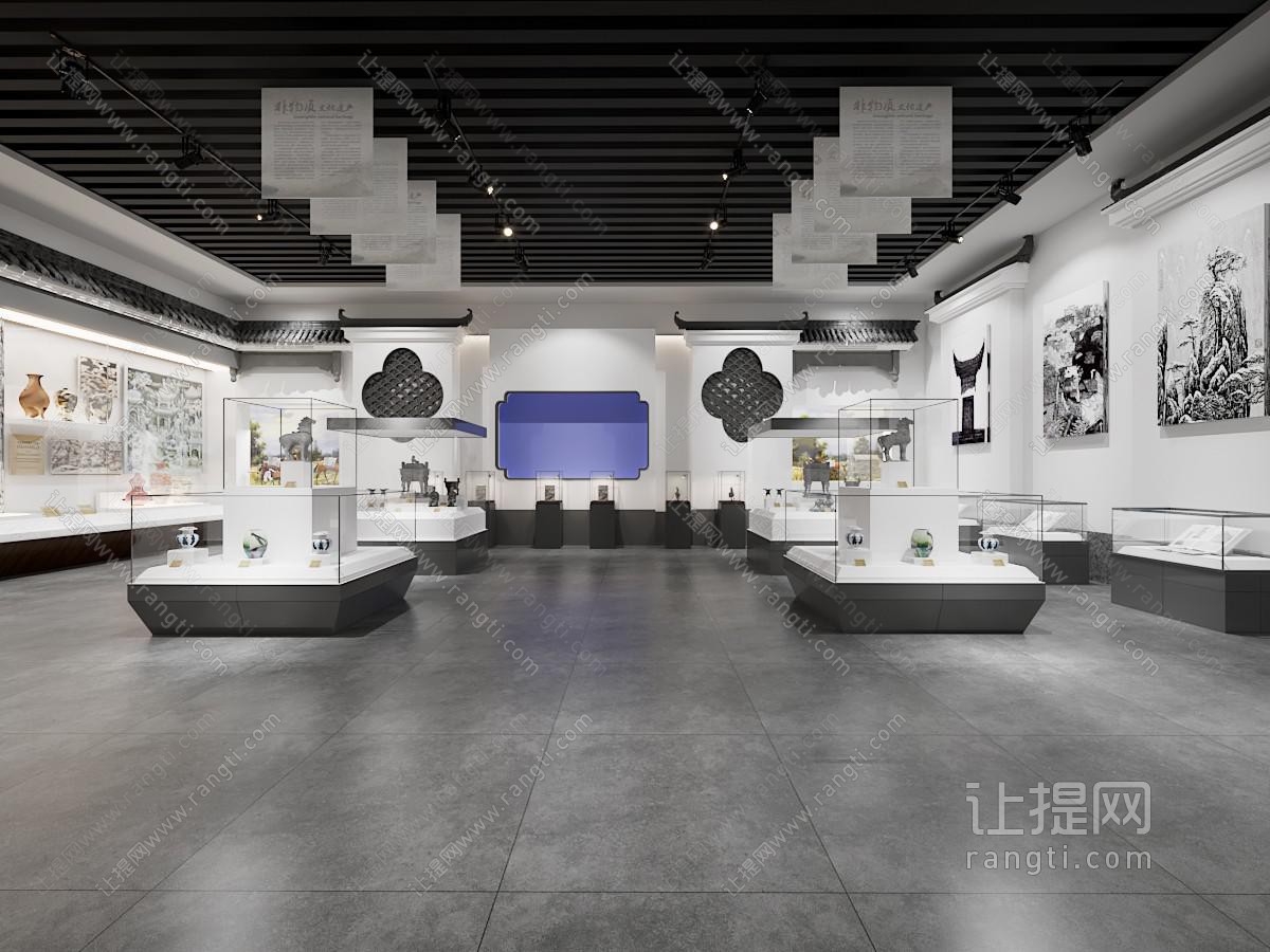 新中式陶瓷展厅展览