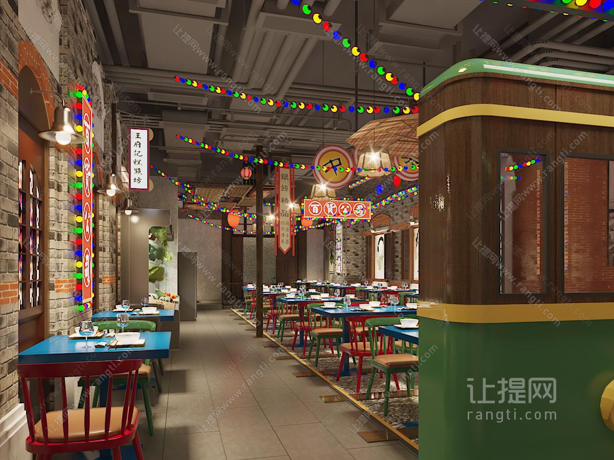 工业风loft饭店餐馆