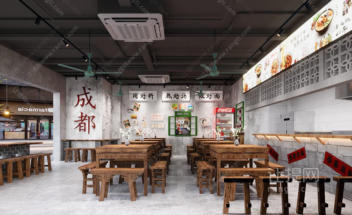 工业风loft饭店餐馆