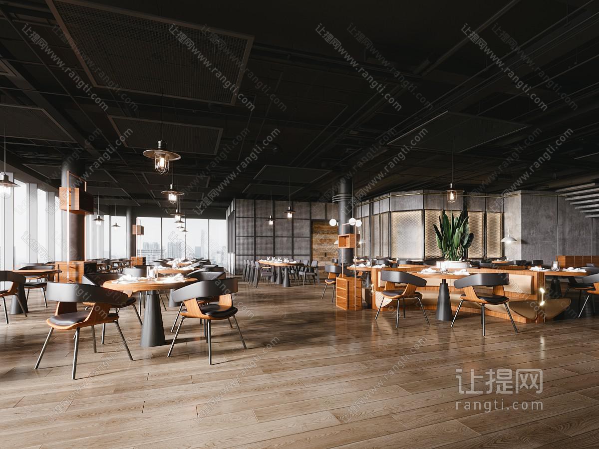 工业风loft饭店餐馆