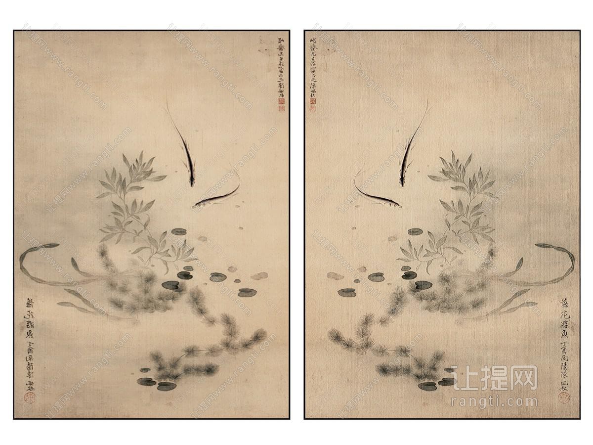 中古风装饰挂画