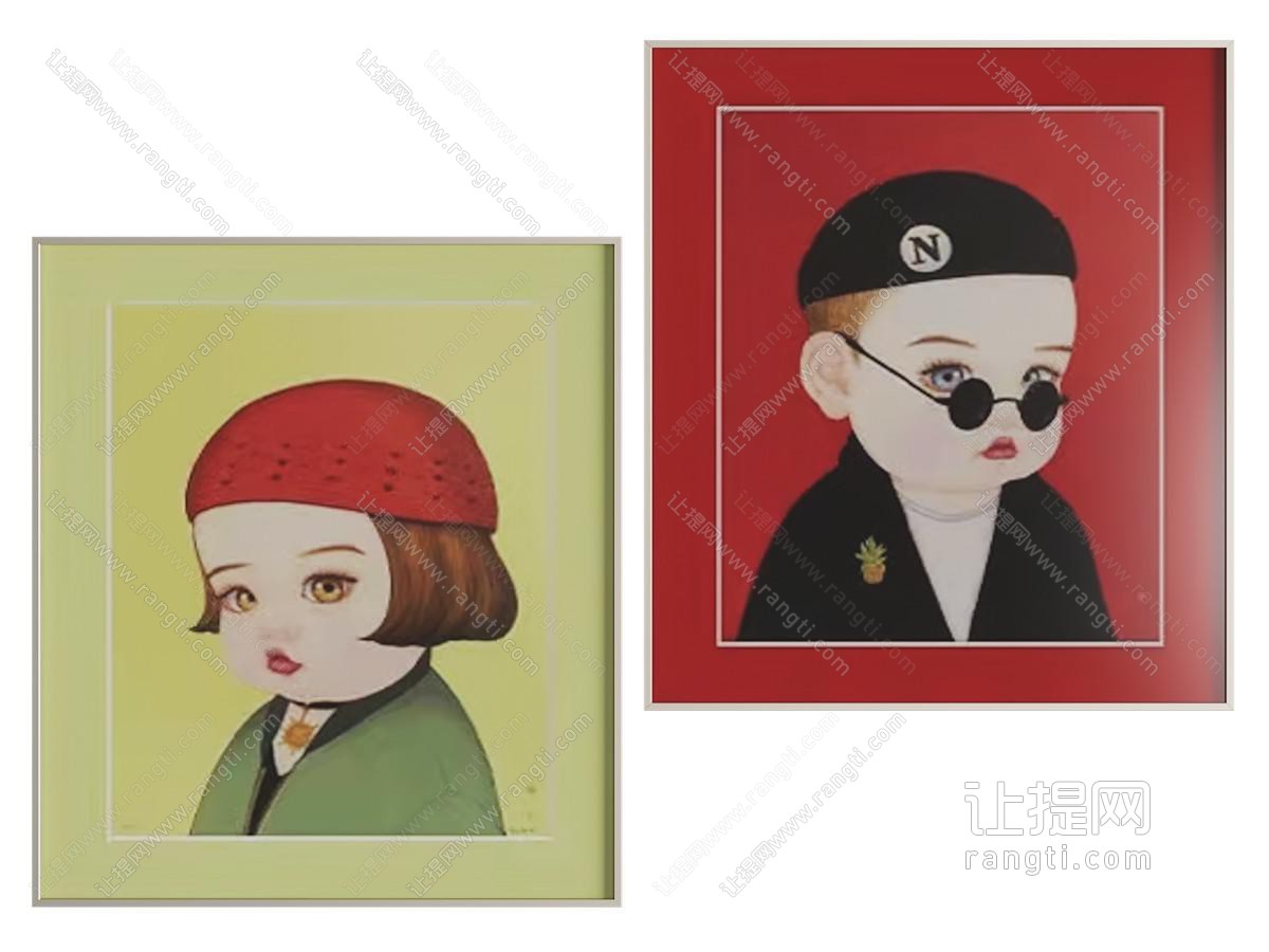 现代儿童装饰挂画