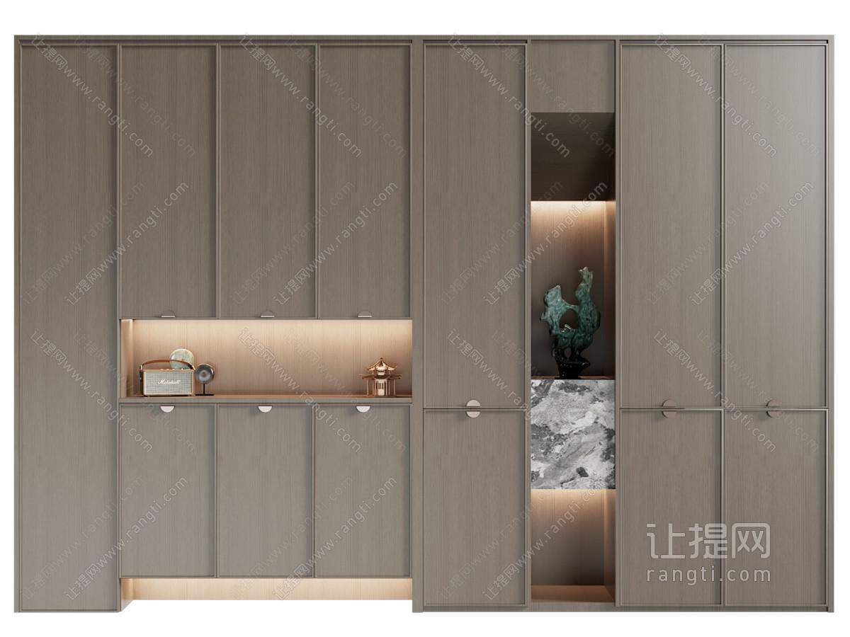 新中式实木衣柜