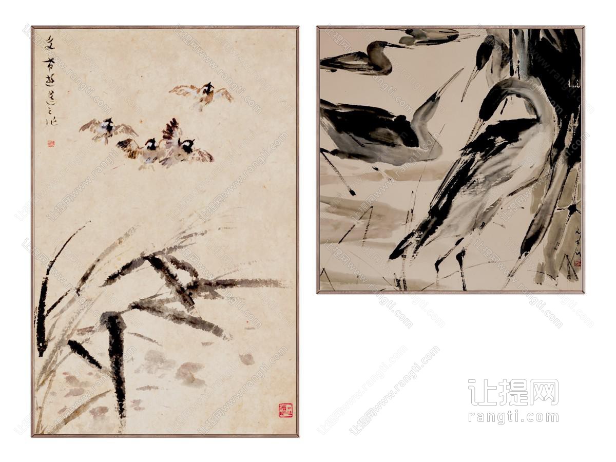 新中式装饰挂画