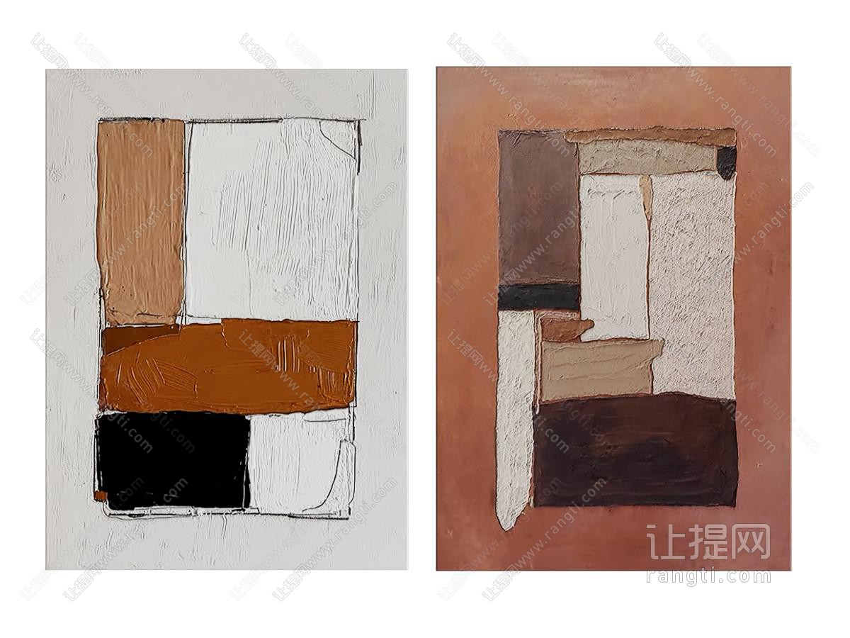 现代抽象装饰挂画