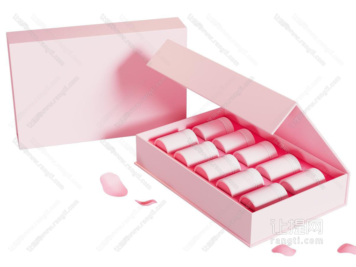 现代包装盒摆件组合