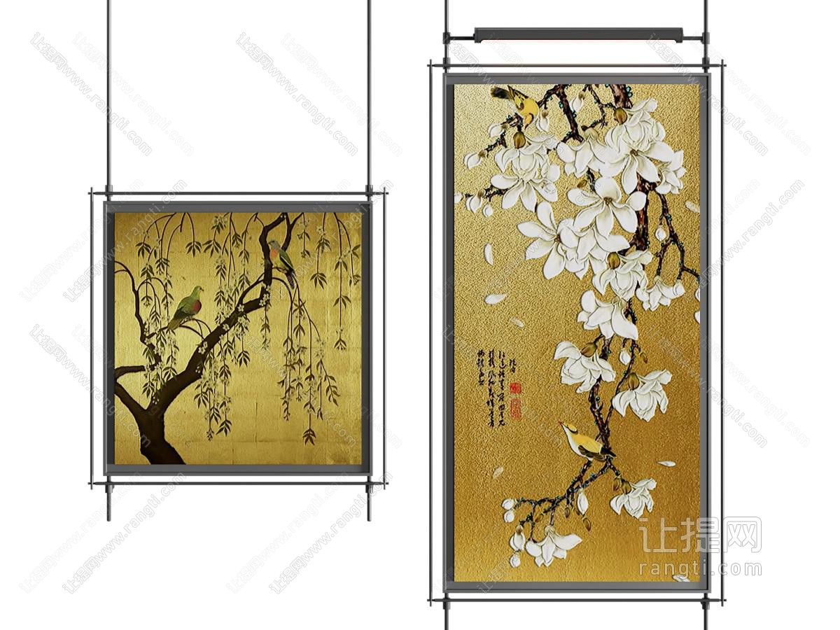 新中式装饰挂画