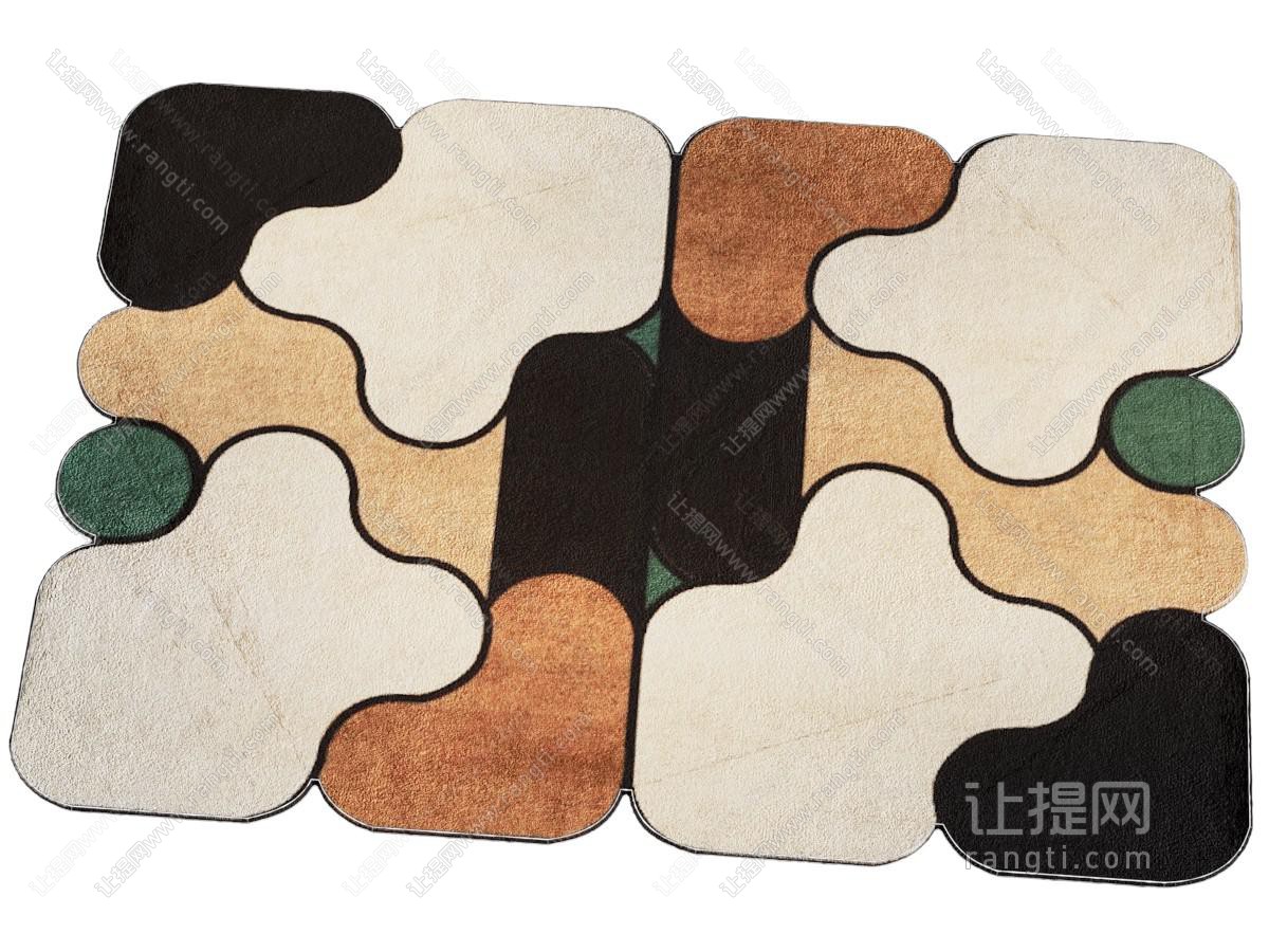 现代长方形地毯