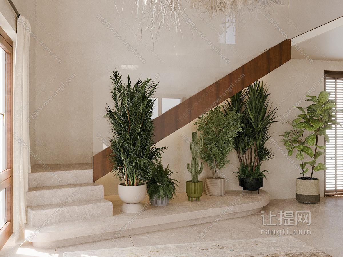 侘寂风楼梯间