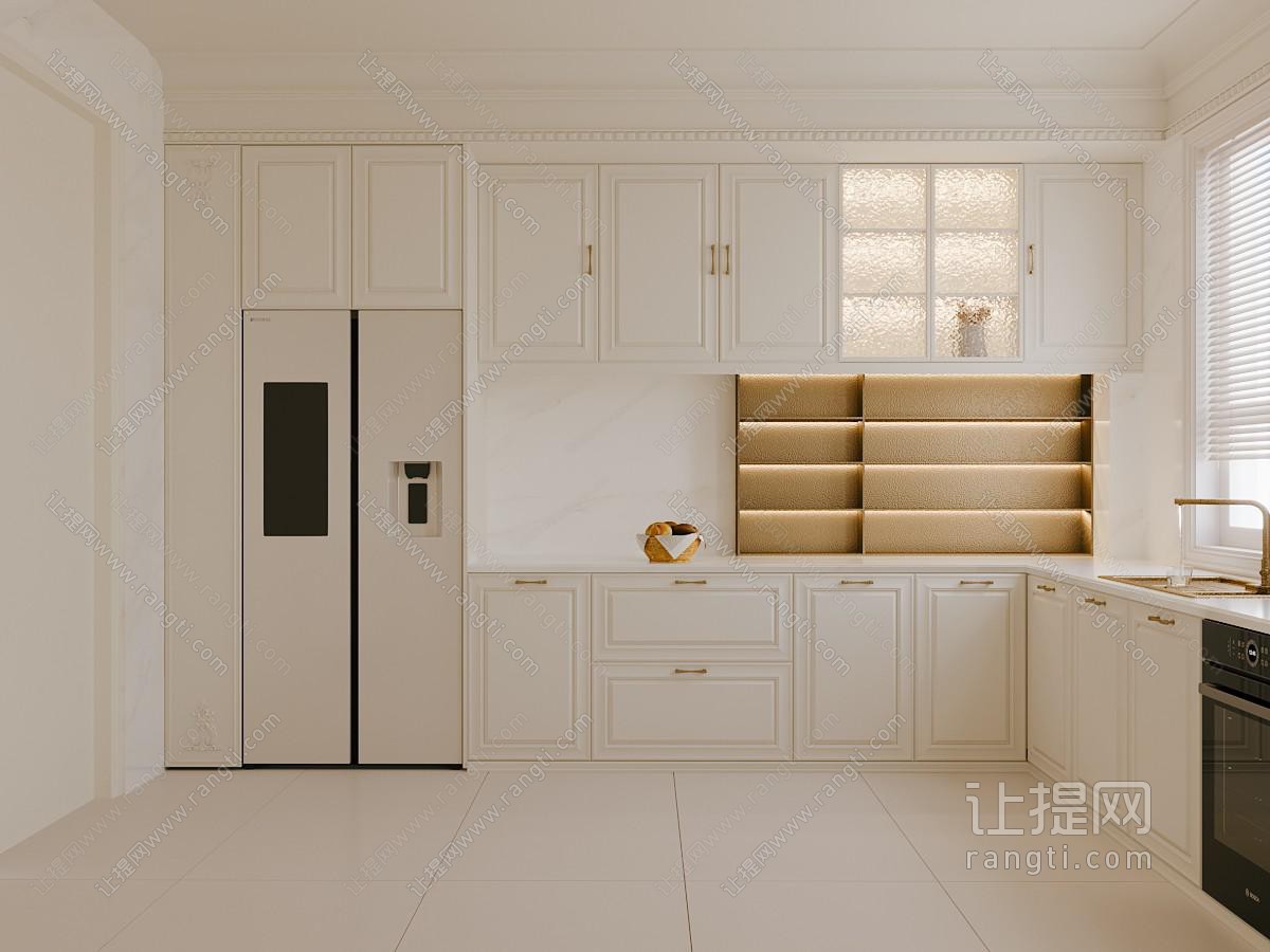现代奶油风厨房