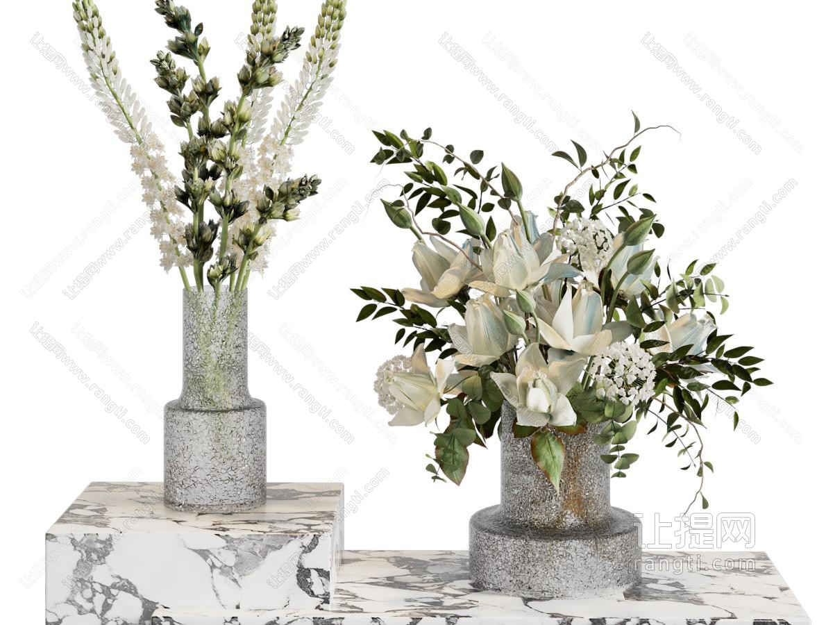 现代花瓶花卉 摆件组合