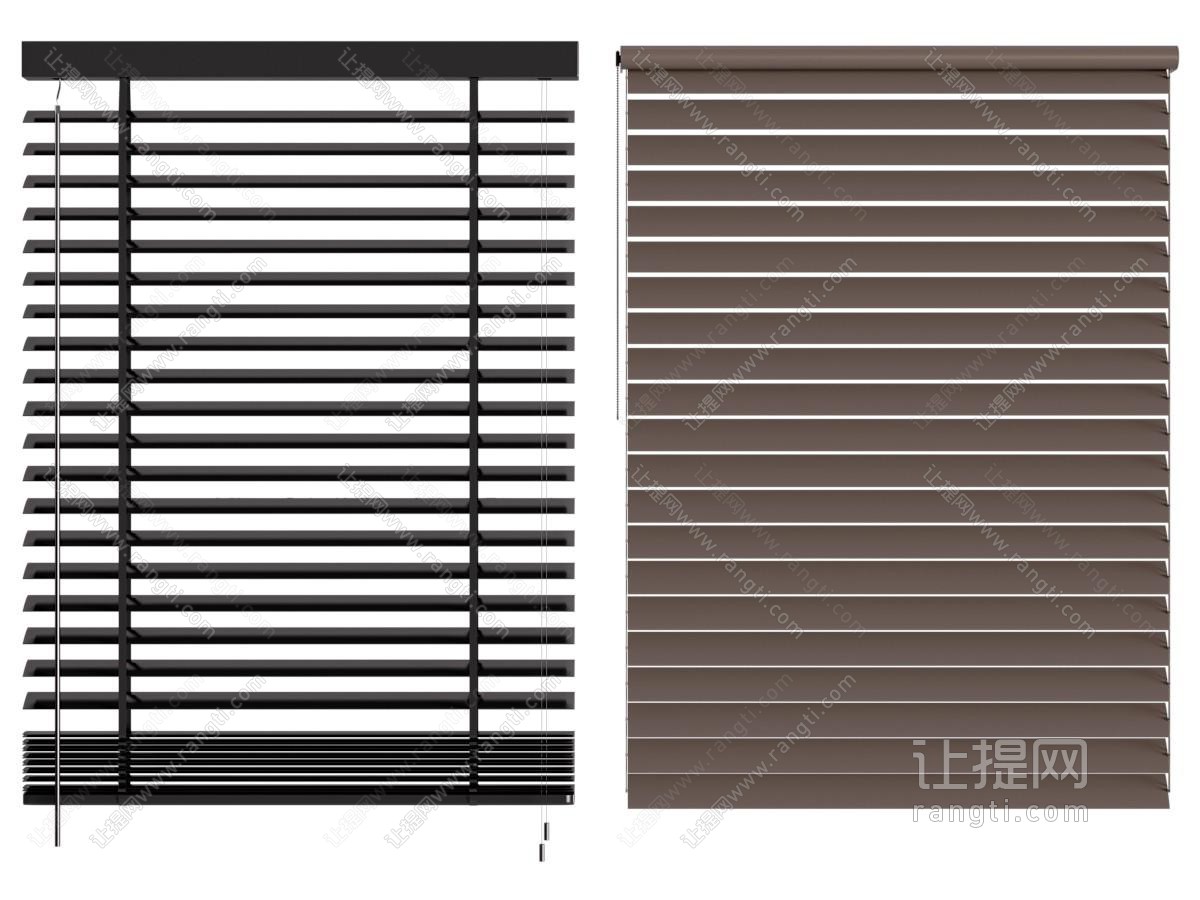 现代百叶窗帘 拉帘 卷帘