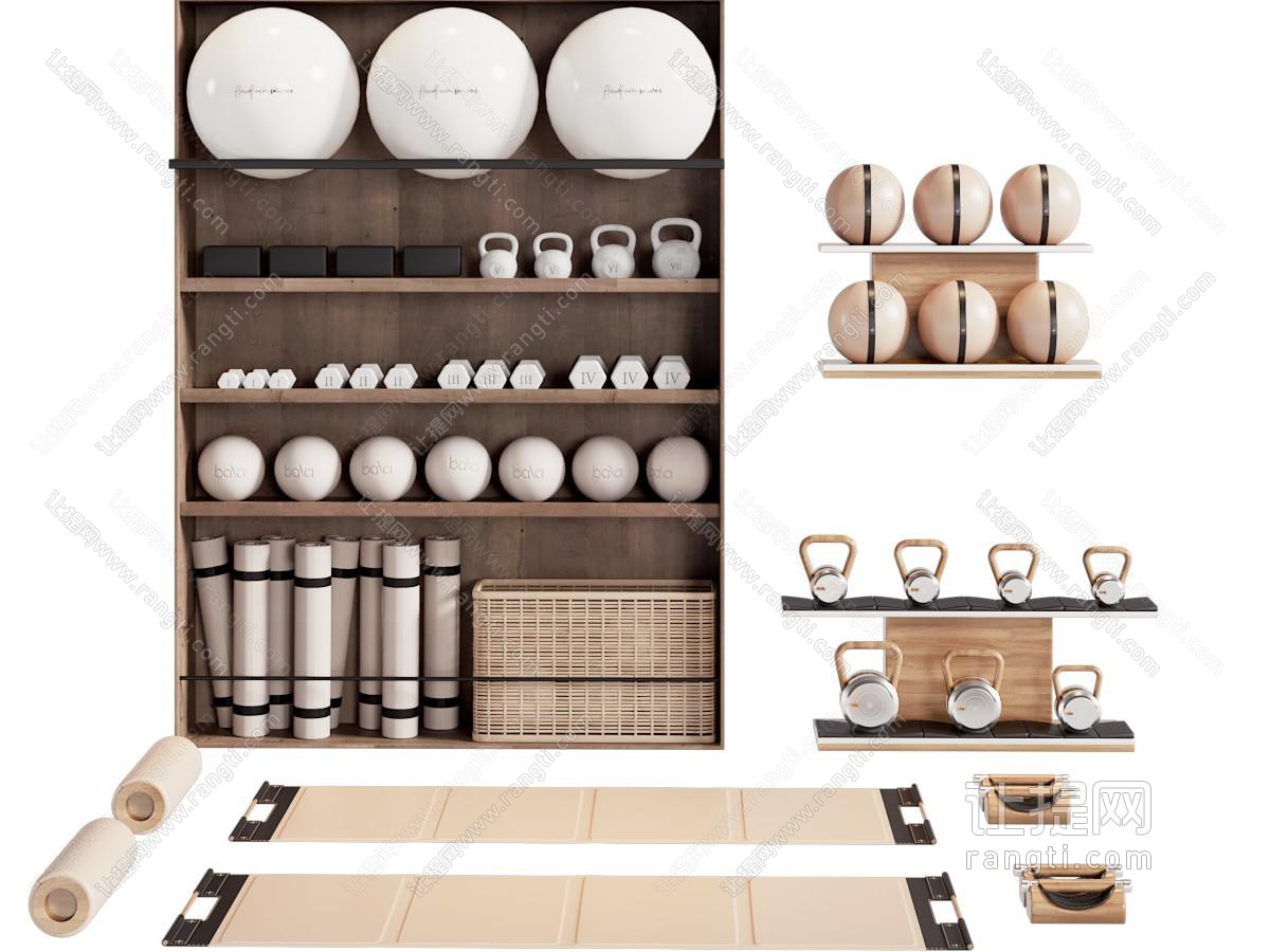 现代瑜伽垫 壶铃 体育用品