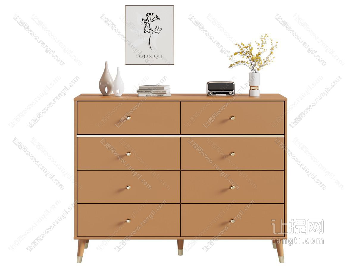 现代中古斗柜 玄关柜