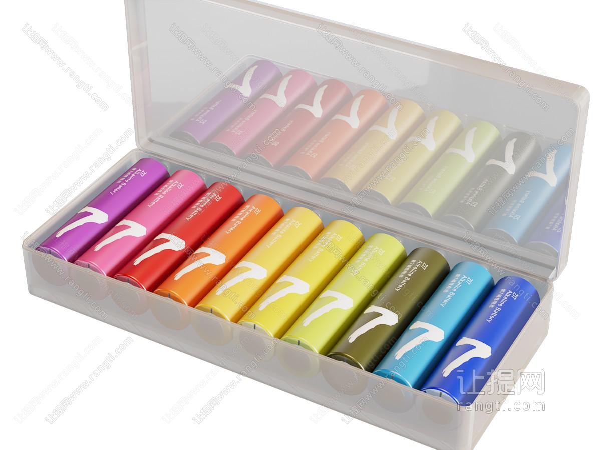 现代锂电池 7号彩色电池 生活用品