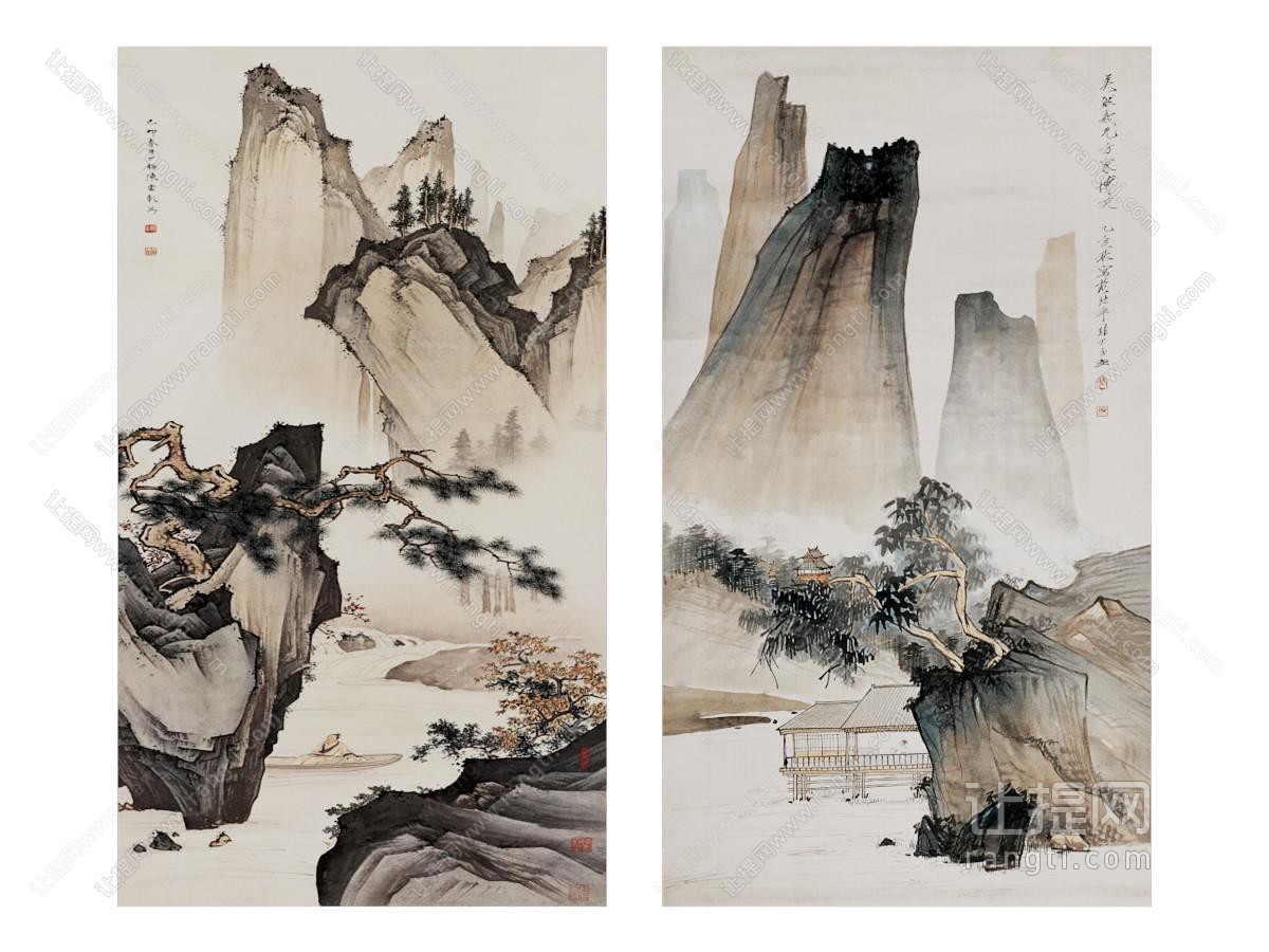 新中式装饰挂画