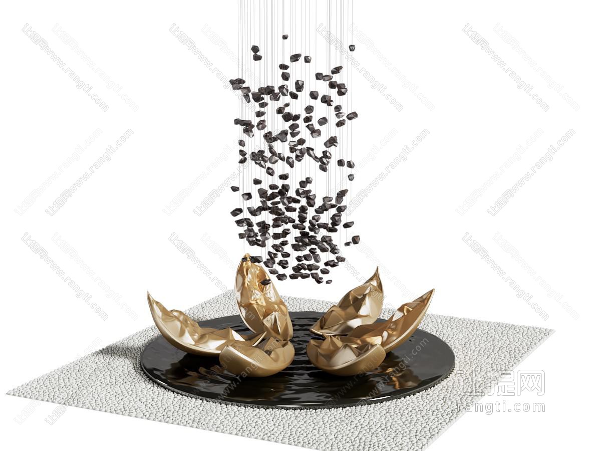 现代室内景观雕塑小品