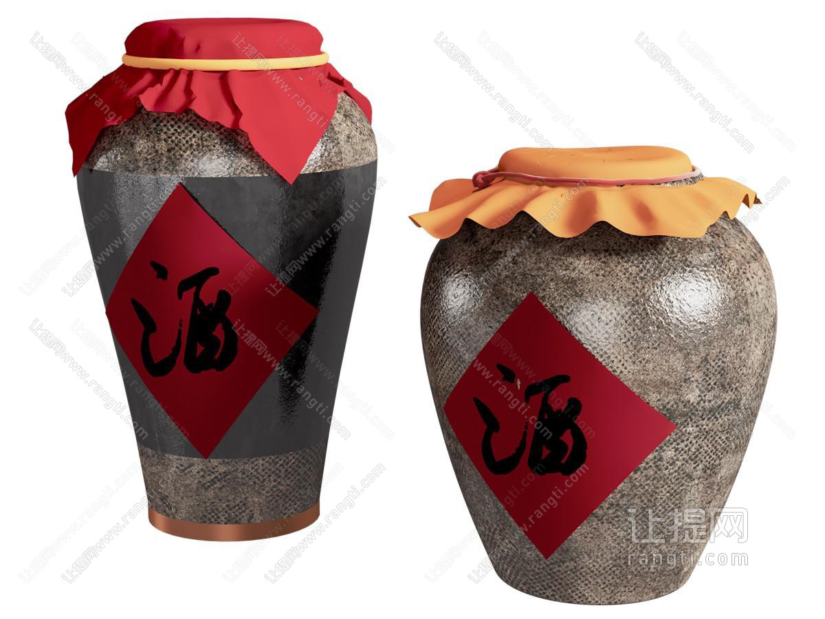 新中式陶艺酒坛 酒缸 酒罐