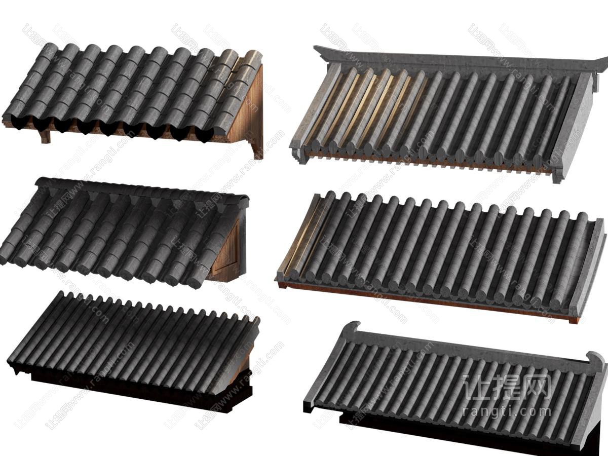 中式屋檐 房檐 建筑构件
