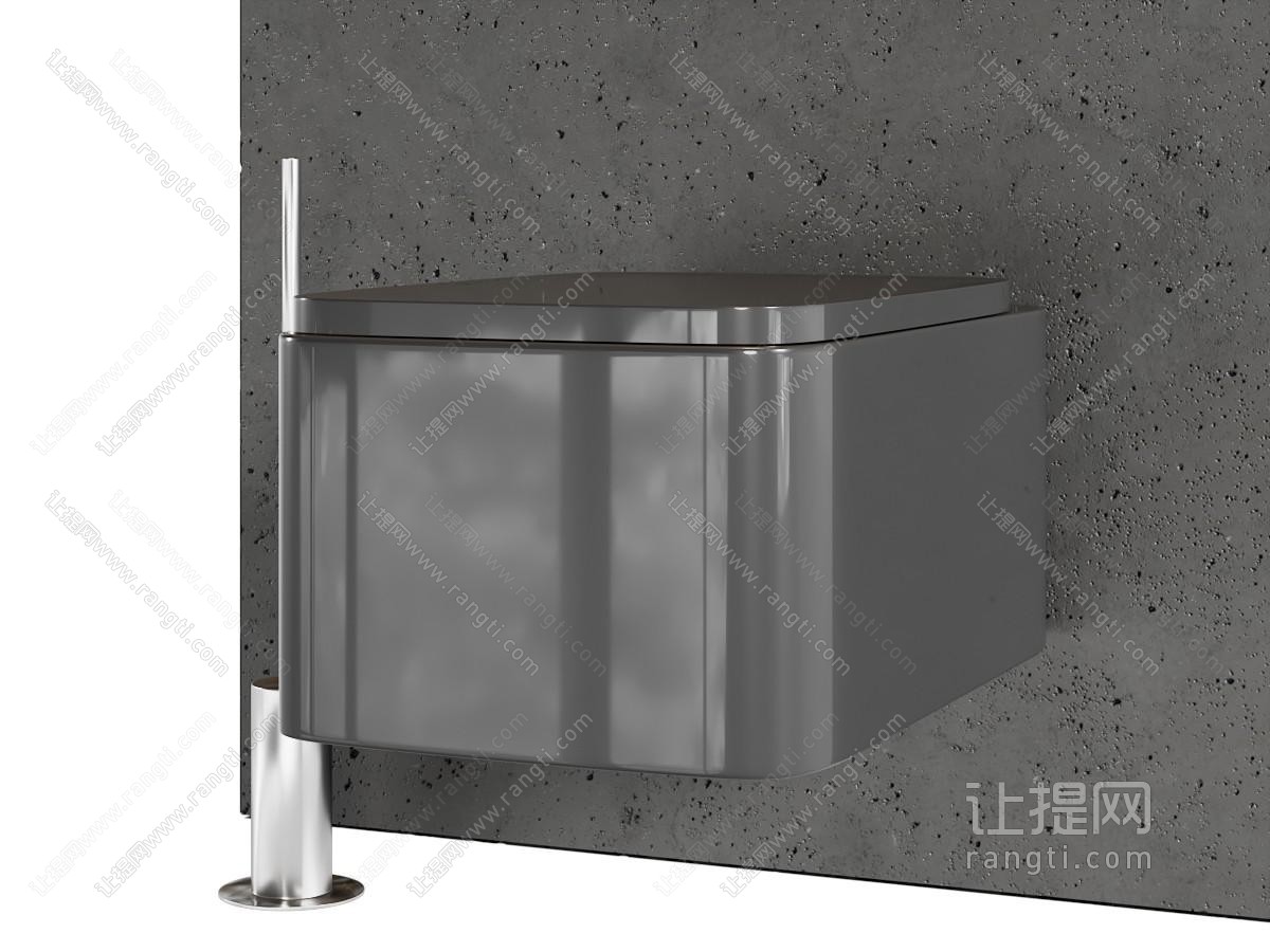 现代壁挂式马桶