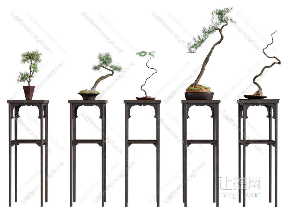 新中式盆景盆栽 摆件组合