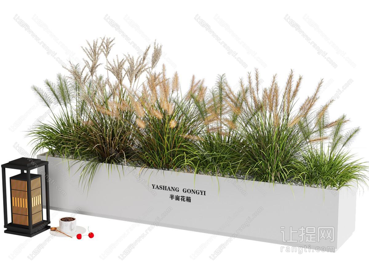 现代花箱 花草植物盆景盆栽