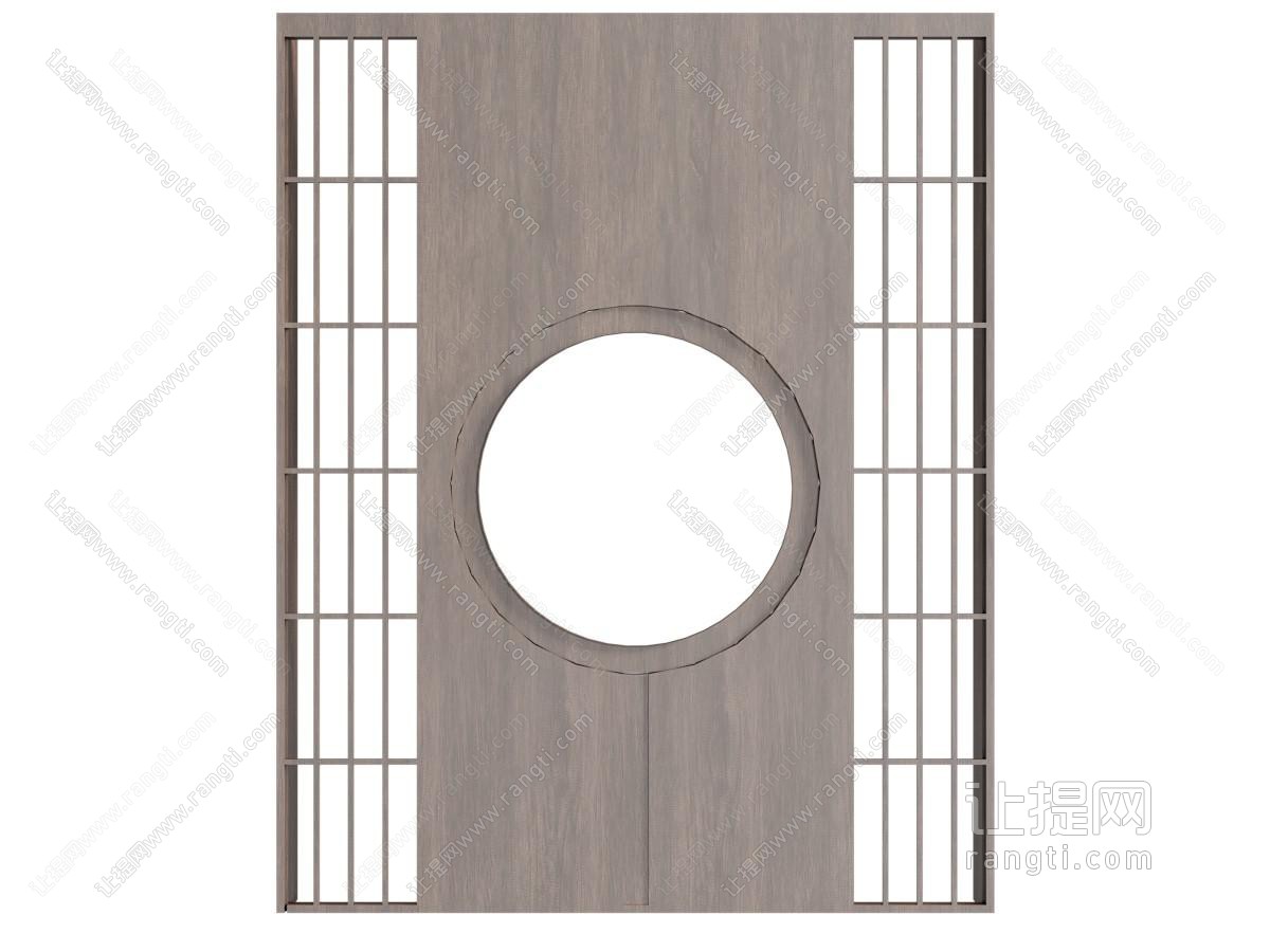 新中式实木隔断